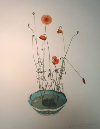 Poppies in Oriental Bowl