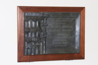 Commemorative Plaque, President Gregory and Mrs. Kathleen Geoffroy