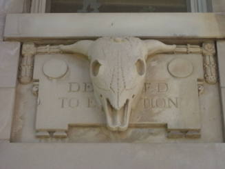 Curtiss Hall Ox Heads (Bucrane)