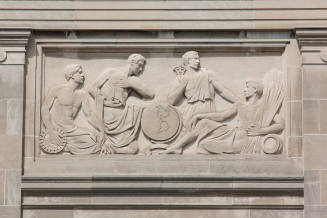 Parks Library Bas Relief