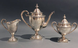 Coffee Pot, Tea Pot, Sugar Bowl, Creamer & Waste Bowl