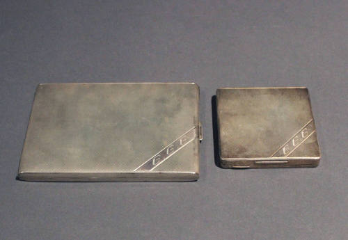 Cigarette case, part of compact