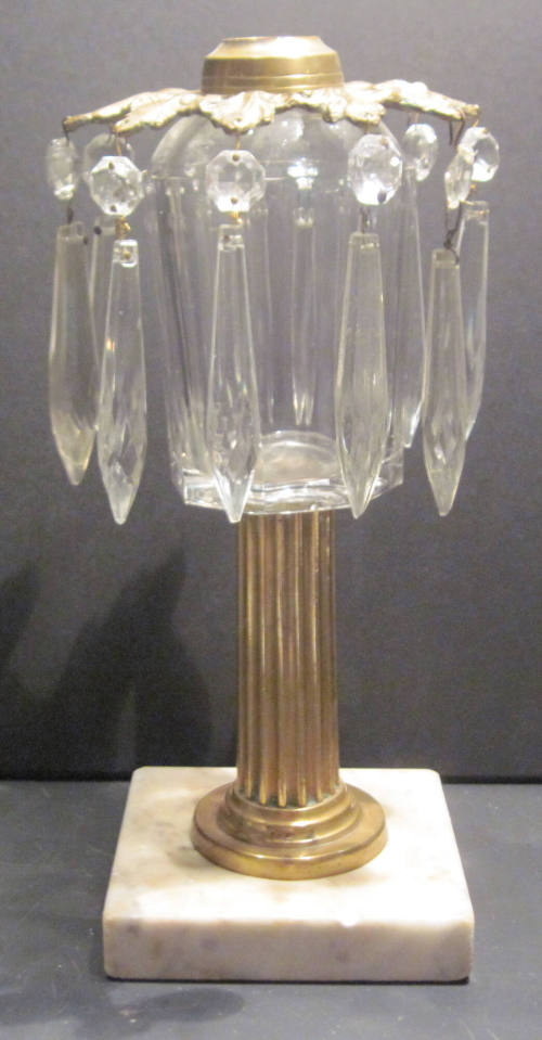 Whale Oil Lamp with Prism Collar
