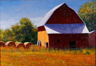 Summer Afternoon Enveloping a Barn