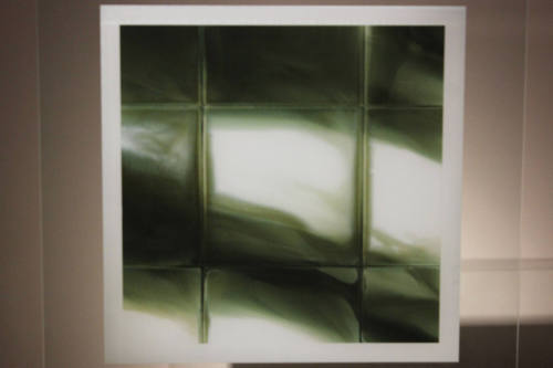 Painted glass sculpture