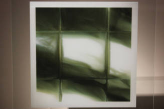 Painted glass sculpture