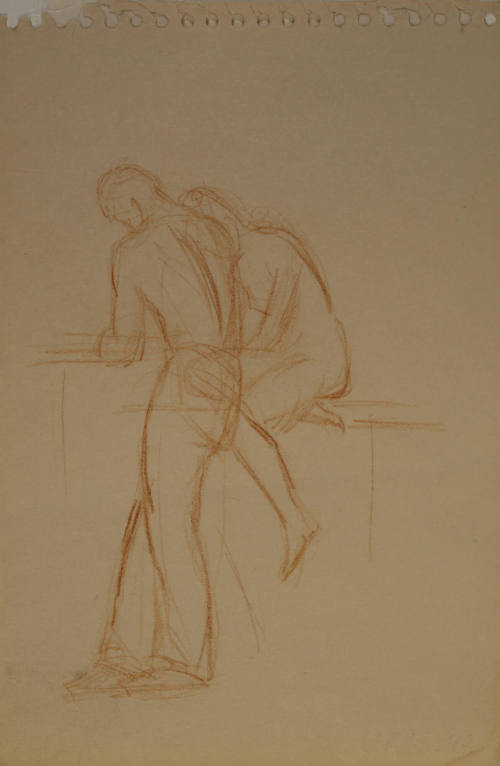 Study for Conversations: Man and woman