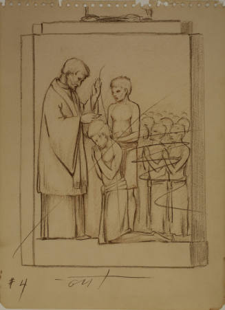 Study for Saint Francis Xavier: Studies for panels