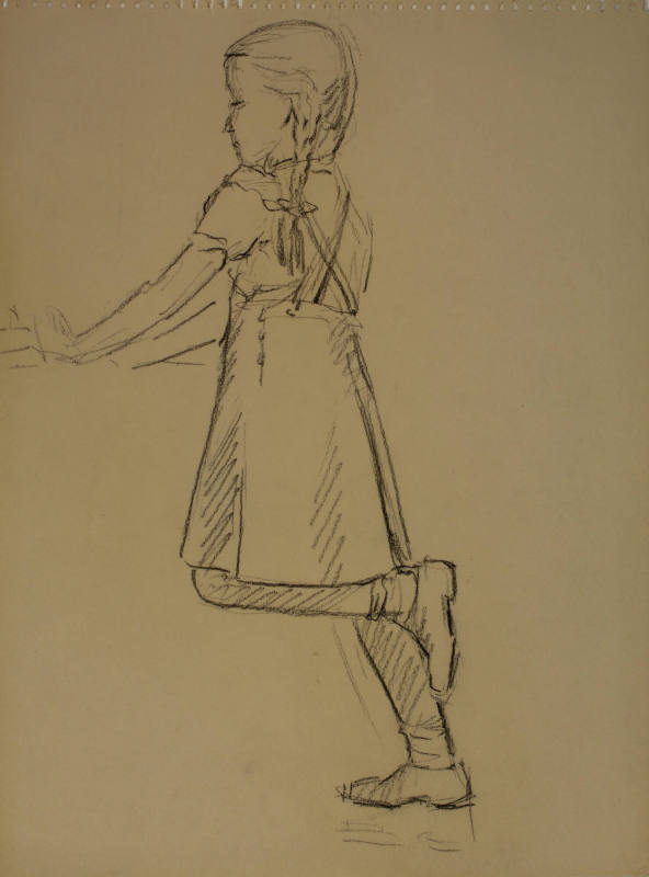 Study for Madonna of the Schools: Figure study