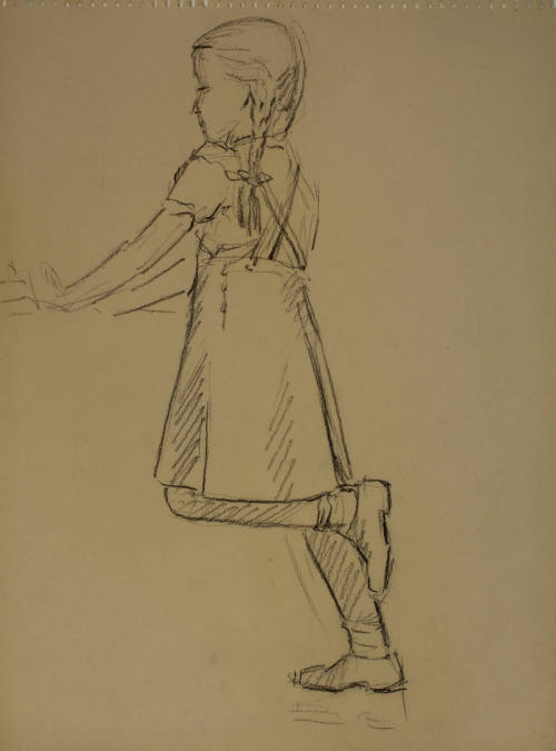 Study for Madonna of the Schools: Figure study