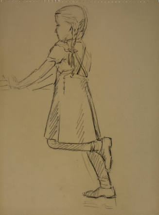 Study for Madonna of the Schools: Figure study