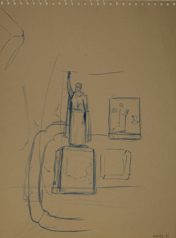 Study for Saint Francis Xavier: Preliminary studies