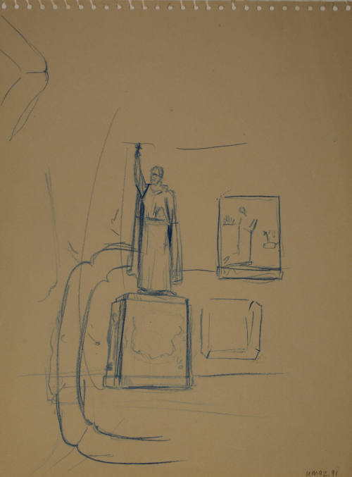 Study for Saint Francis Xavier: Preliminary studies