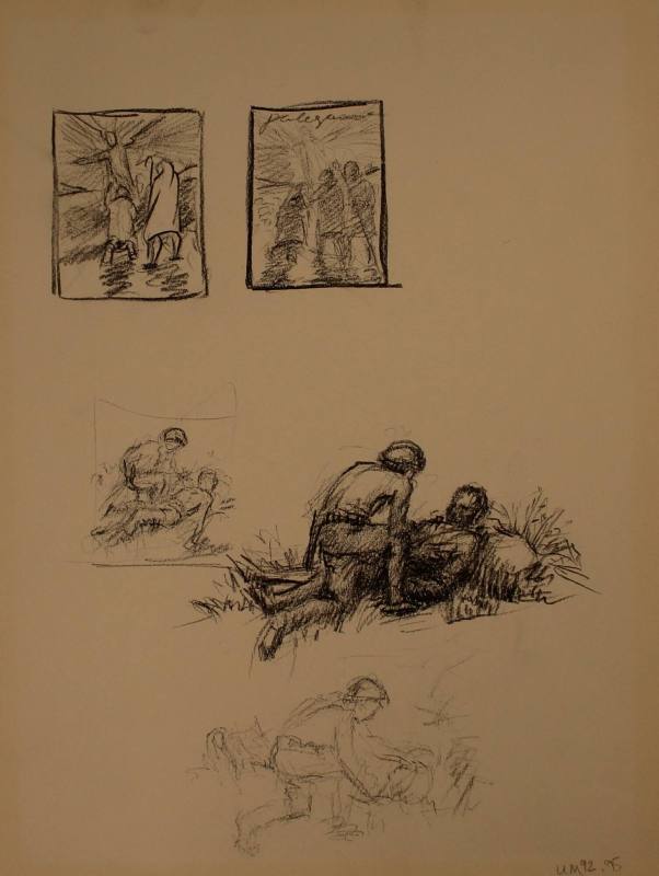 Studies for Carry On (Price of Victory, Fallen Soldier)