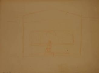 Study for Veterinary Medicine Mural: Veterinary Quadrangle