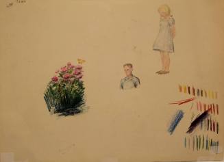 Boy and a girl and flowers