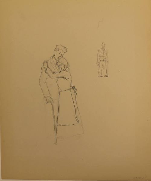 Returning wounded World War II veteran