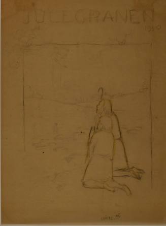 Julegranen: Sketch of two shepherds