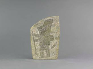 Sculpture with etching