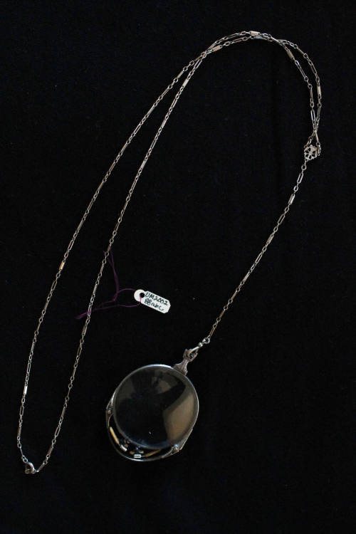 Eyeglasses, chain, and case