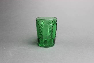 U.S. Glass Co. No. 15056 Florida (AKA: Emerald Green Herringbone, Paneled Herringbone, Prism and Herringbone, States series)