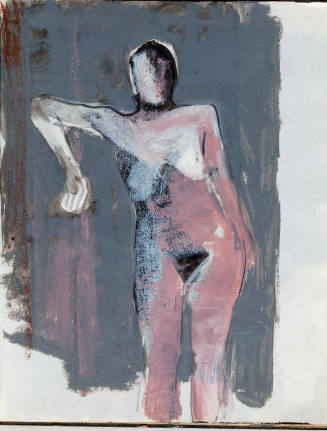 Ink and Pastel Figure Study No. 49