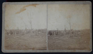 Part of a series called "Views of the Ruins at Litter, Illinois caused by the cyclone Friday night. May 18th, 1883."