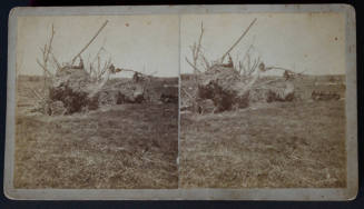 Part of a series labeled "Views of the ruins at Litter, Illinois caused by the Cyclone Friday night. May 18th, 1883."