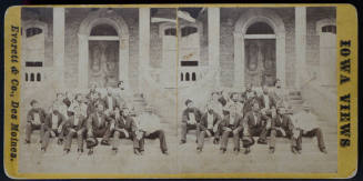 Part of "Iowa Views" series: "Faculty of Ag College in 1870"