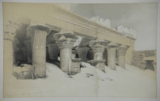 Portico of the Temple of Edfou--upper Egypt Novr 23rd 1838