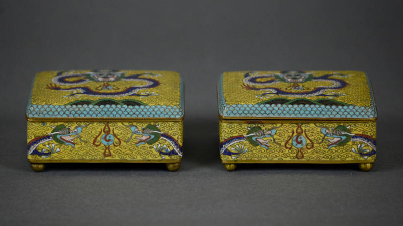 Pair of Lidded Boxes