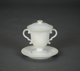 Lemonade Cup with Lid and Saucer (Trembleuse)