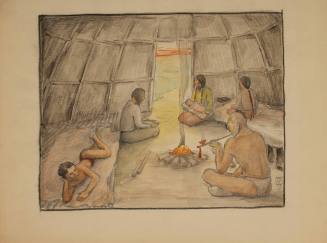 Cha-Ki-Shi: Meskwaki family in their wickiup