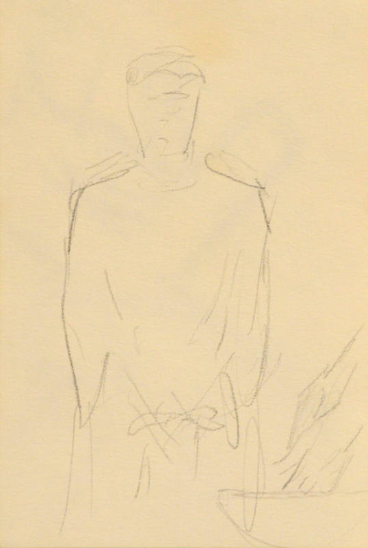 Robed figure