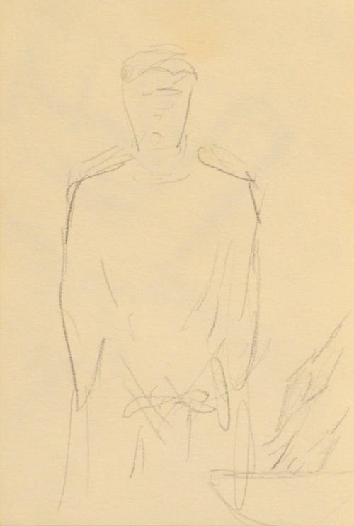 Robed figure