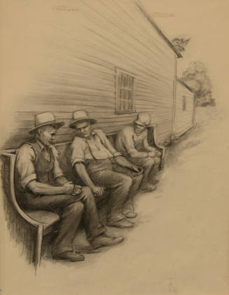 Kentucky Trip: Men on a bench