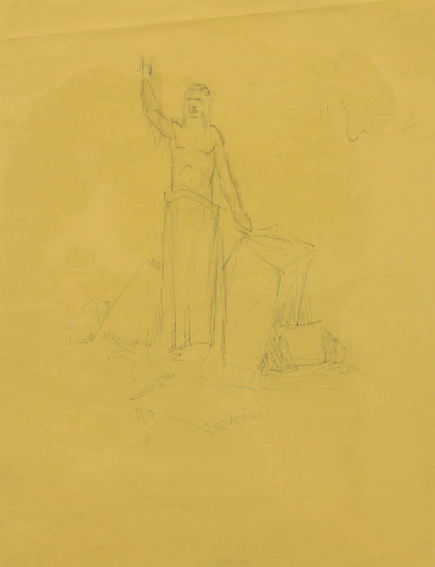 Study for Cemetery Christ