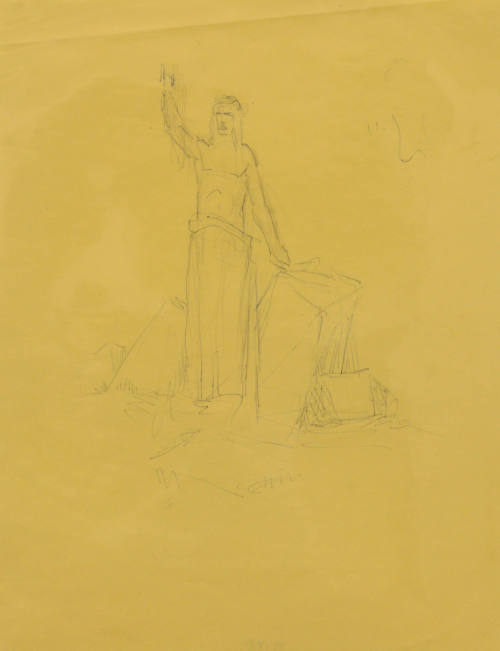 Study for Cemetery Christ