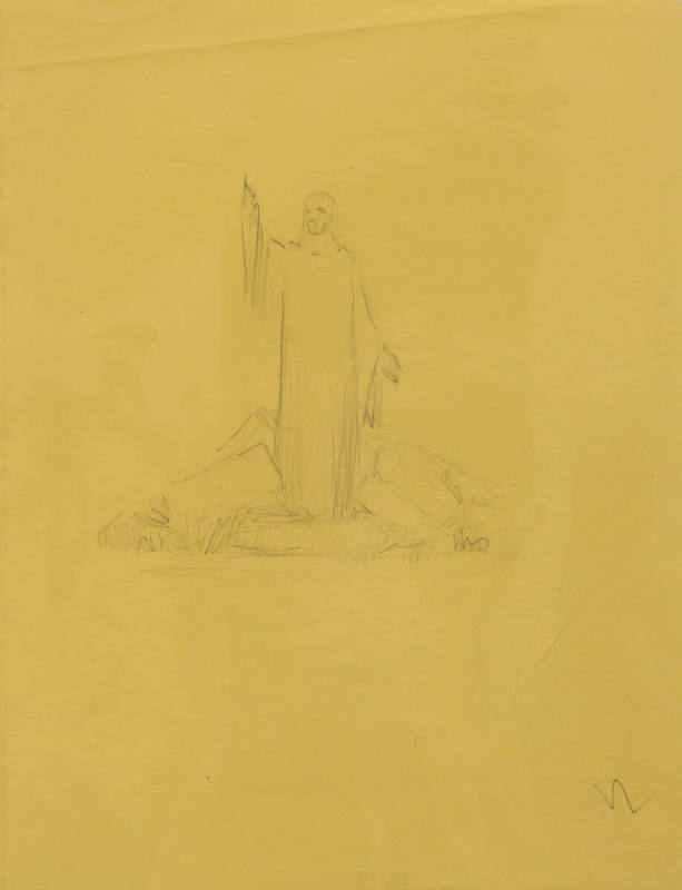 Study for Cemetery Christ