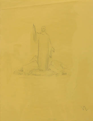 Study for Cemetery Christ