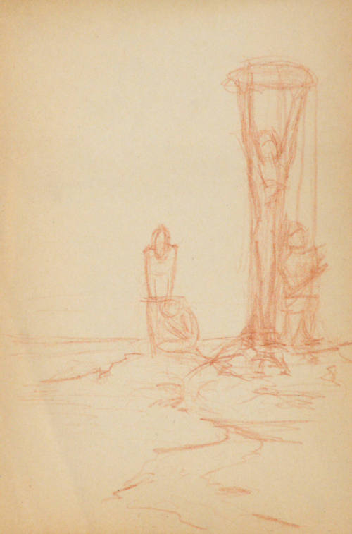 Study for Cemetery Christ