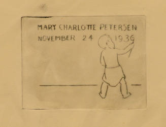 Mary Petersen Birth Annoucement