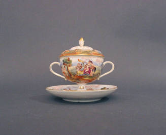 Teacup, Lid, and Saucer