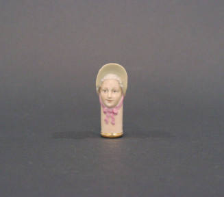 Cane handle in shape of lady's head