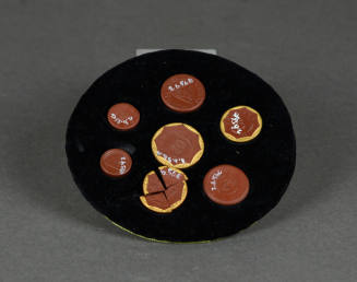 Red Stoneware Coins