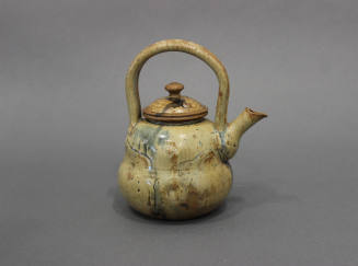 Teapot with Lid and Tea Bowls (4)