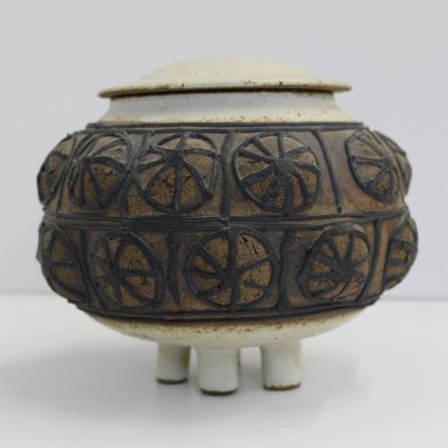 Five Footed Pot with Lid