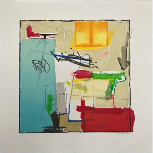 Monotype with Collage