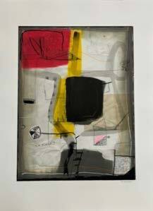 Untitled Monotype with Collage No. 8