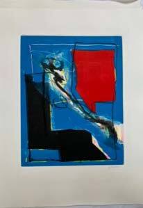 Monotype with Collage No. 10 - (#2733)